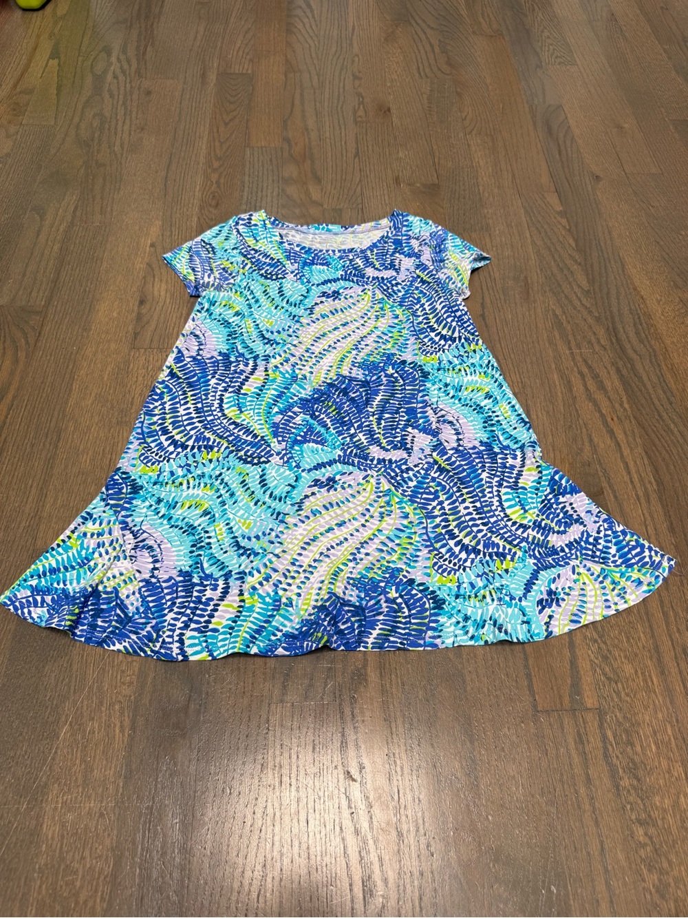 Lilly Pulitzer Blue Aqua Multi-Color Swing Dress